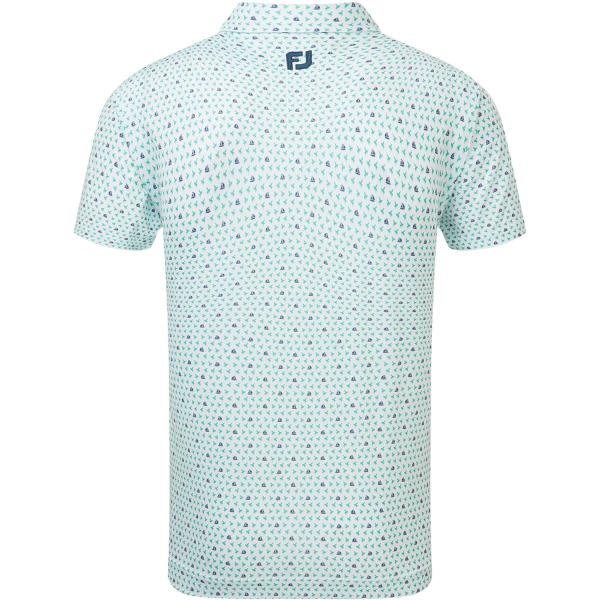 FootJoy Pine Cliffs Flying Wasp Print Lisle Golf Polo Shirt (MIGRATED)