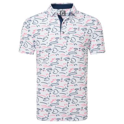 FootJoy Golf Course Doodle Self Collar Golf Polo Shirt (MIGRATED)