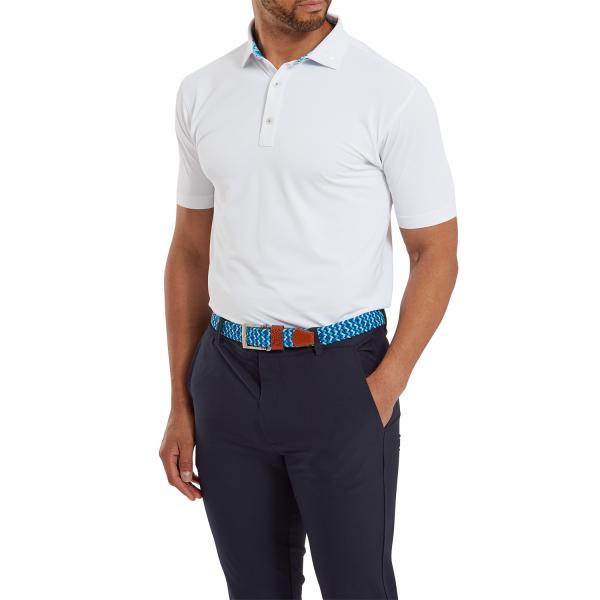 FootJoy Primrose Trim Pique Golf Polo Shirt (MIGRATED)