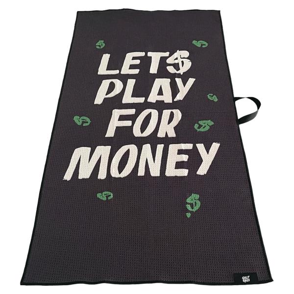 Golf Rags Lets Play for Money Waffle Golf Towel (MIGRATED)