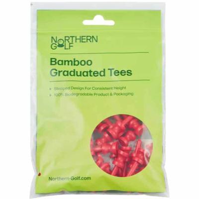 Northern Golf Bamboo Graduated Golf Tees Red