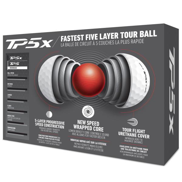 TaylorMade 2024 TP5x Golf Balls (MIGRATED)