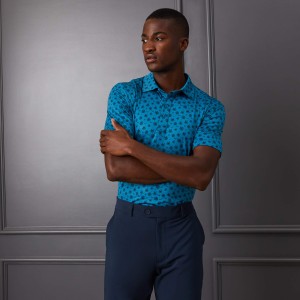 G/FORE Skull & T's Scribble Print Polo Shirt