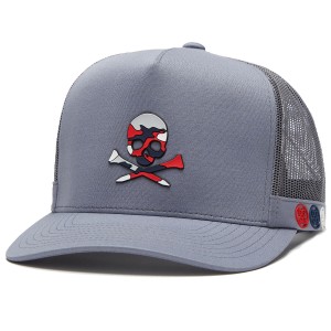 G/FORE Camo Skull & T'S Interlock Knit Tall Trucker Cap
