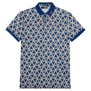 J Lindeberg KV Print Polo Shirt