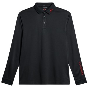 J Lindeberg Tour Tech Long Sleeve Polo Shirt